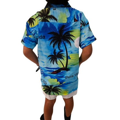 Camisa de Niño Hawaiana Playera Caribeña