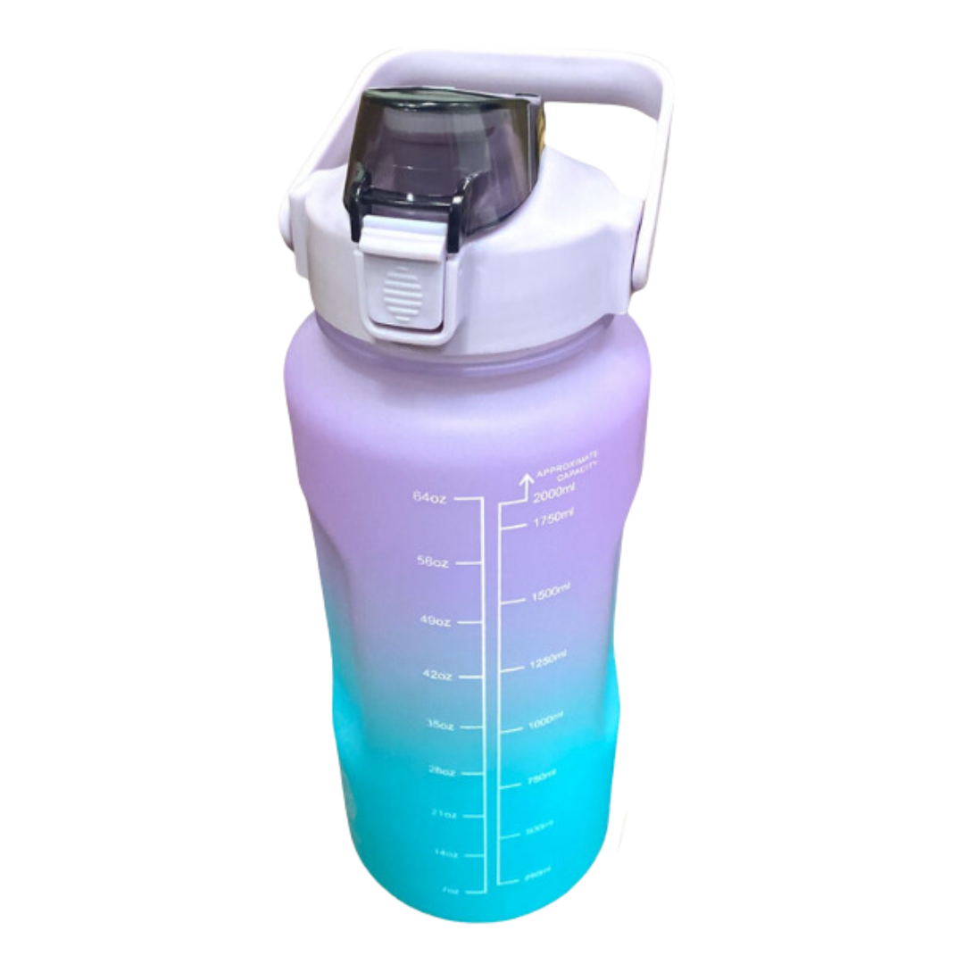 Botellon Motivacional Skora 2200 Ml Dos Litros Botella Agua