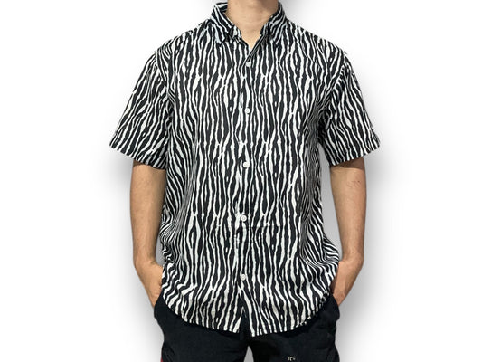 Camisa Estampada de Caballero de Botones estilo Hawaiana Playera Caribeña