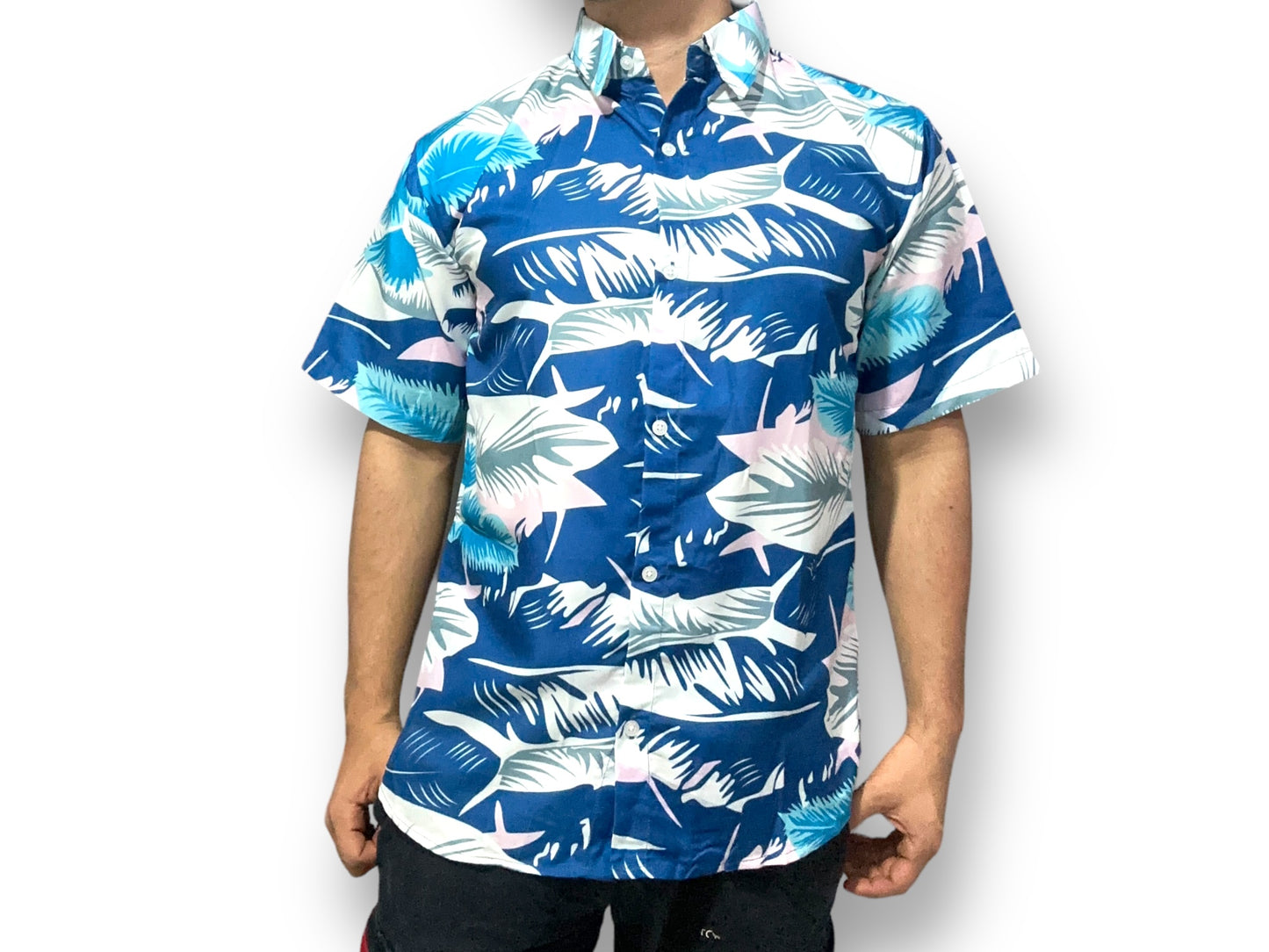 Camisa Estampada de Caballero de Botones estilo Hawaiana