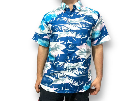 Camisa Estampada de Caballero de Botones estilo Hawaiana Playera Caribeña