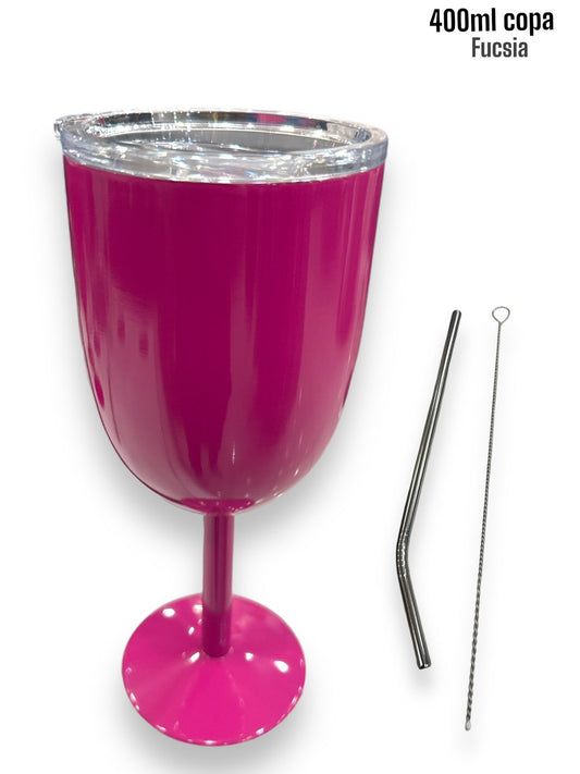 Copa Térmica 400ml Fucsia