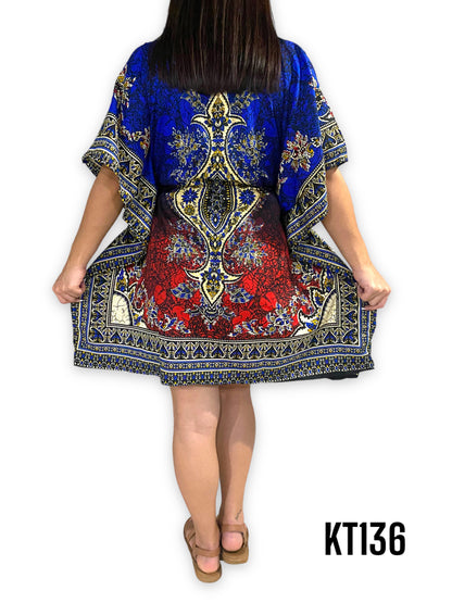 Vestido Estampado de Dama Afrocaribeños