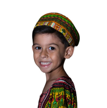 Kufi Sombrero Afrocaribeño de Niño Unisex