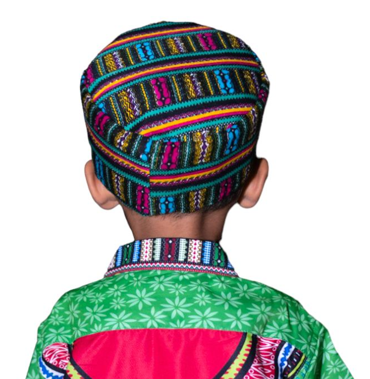 Kufi Sombrero Afrocaribeño de Niño y Niña Unisex