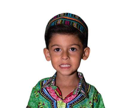 Kufi Sombrero Afrocaribeño de Niño y Niña Unisex